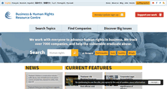 Desktop Screenshot of business-humanrights.org
