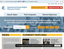 Tablet Screenshot of business-humanrights.org